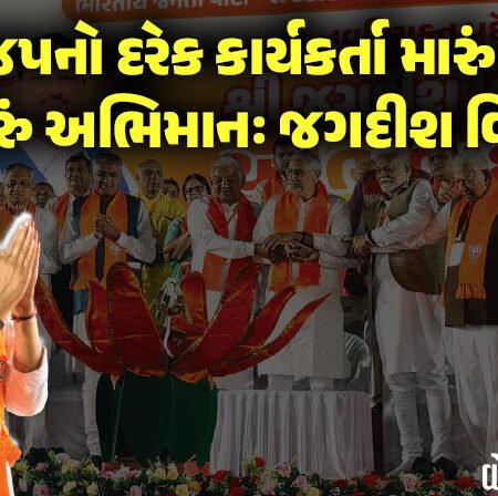 <span class="nnColorfulPostColor" style="color:rgb(0,0,0,1)">ભાજપનો દરેક કાર્યકર્તા મારું ઘરેણું! દિગ્ગજ નેતાઓ,રાજકોટના લોકોના, ઉદ્યોગોના, ધરોહરના ભરપેટ વખાણ કરી ફુલડે વધાવતાં પ્રદેશ પ્રમુખ</span>